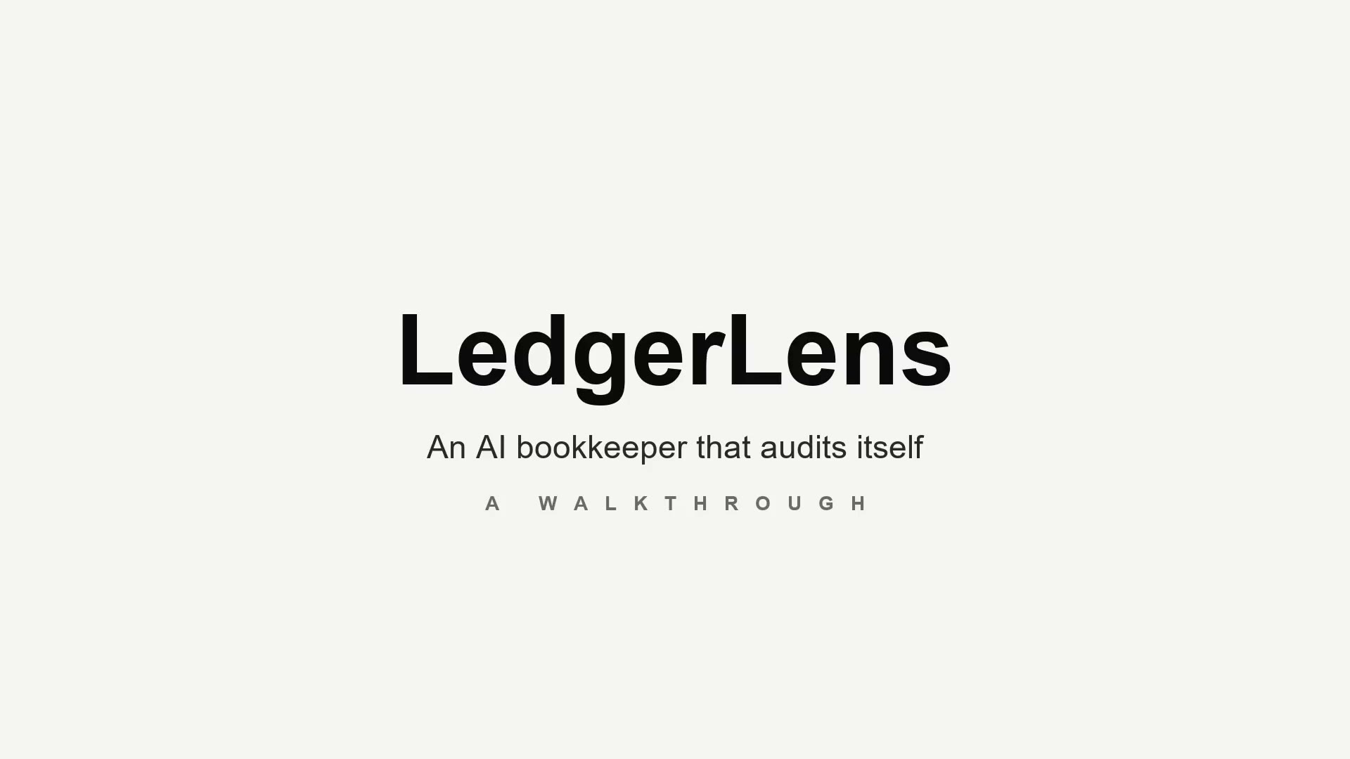LedgerLens ฉบับเต็ม